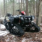 Litefoot ATV tracks on a quad for traction - Photo