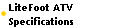   LiteFoot ATV
  Specifications