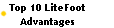   Top 10 LiteFoot 
  Advantages