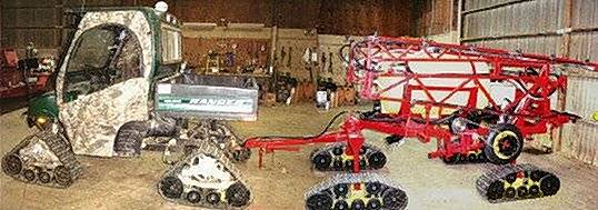 Trail-R-Mate and LiteFoot ATV Tracks on sprayer unit - Photo