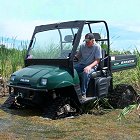 Litefoot ATV tracks on a UTV in a swamp - Photo