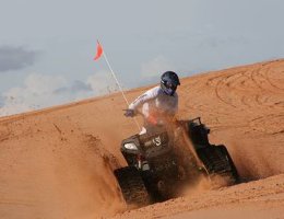 LiteFoot ATV Tracks used in sand dunes - Photo