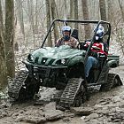 Litefoot ATV tracks on a UTV in rough terrain - Photo